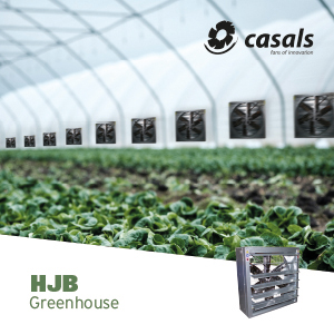 greenhouse ventilation with HJB fan from Casals Ventilacion